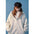 Unisex Color Matching Plaid Loose Long-sleeved Hooded Loose Double-sided Coat
